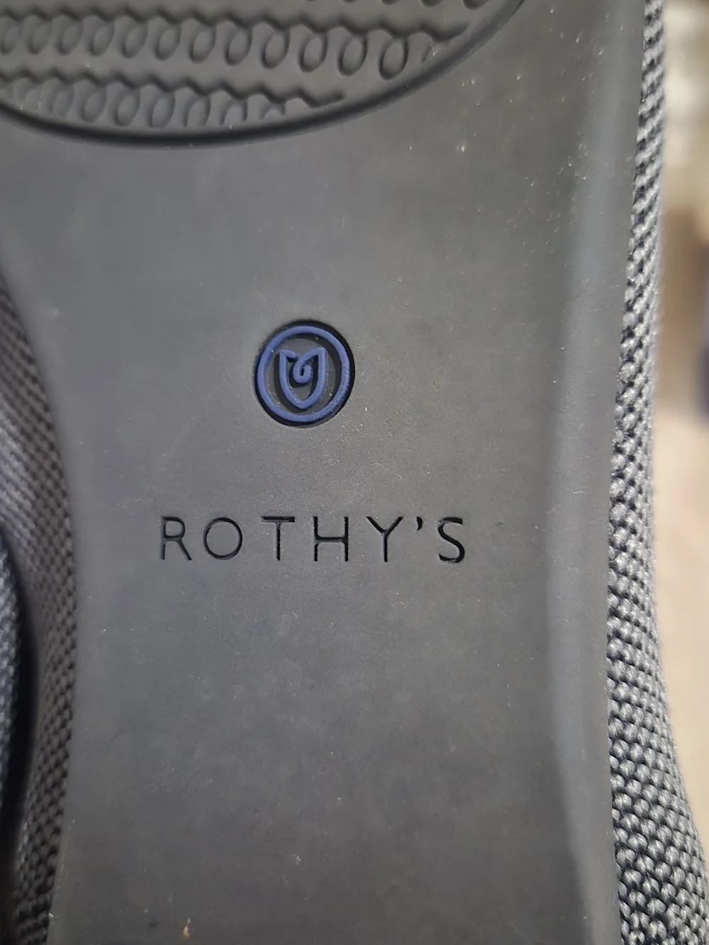 Rothy's Pointed Flat in Blue and Gray - Women's Slip-On-Size:10W